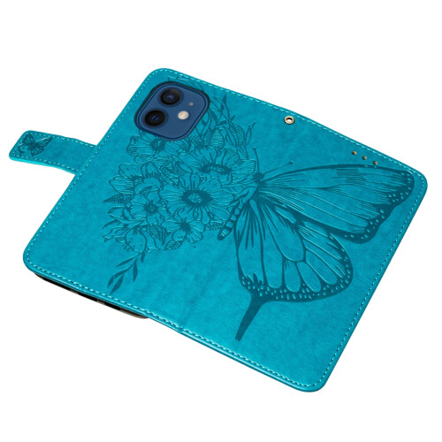 Θήκη πορτοφολιού Butterfly για iPhone12 – Μαγνητικό λουράκι χειρός, υποδοχές καρτών, βάση 2