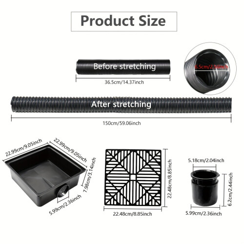 Flexible Rain Gutter Downspout Extension Kit 2