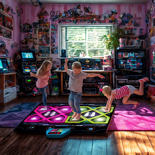 Double Dance Pad LED Rhythm Game Mat 1