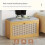 70cm Bamboo Shoe Rack Bench - Seat and Storage 6