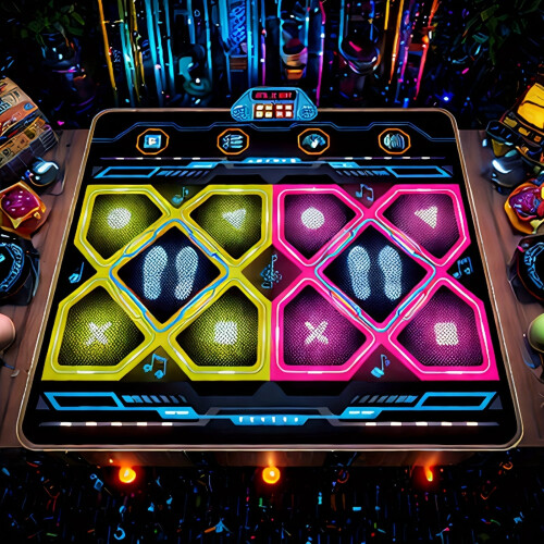 Double Dance Pad LED Rhythm Game Mat 2