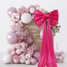 AuroraX Christmas Decorations Large Holiday Ornaments, Pink 20 Inch Ornaments, Baby Shower Party Christmas Wedding Decor