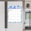 Magnetic Refrigerator Calendar 2026 12-Month 2