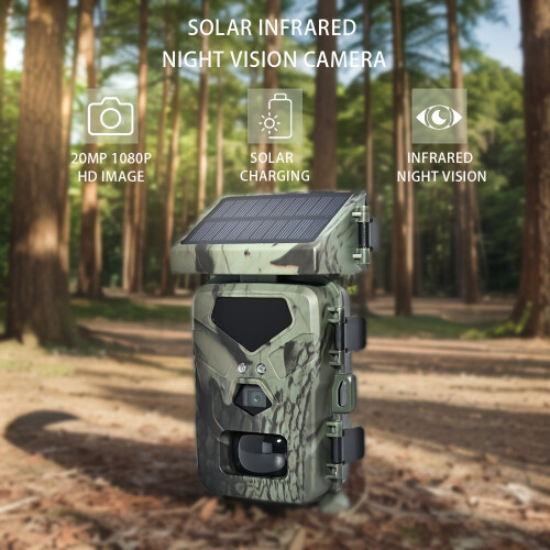Solar Infrared Wildlife Security Camera (20MP) 2