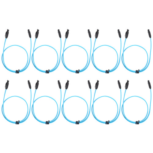 Backwards Compatible Sata Cable, 6Gbps Data Transfer Locking Latch Design Enhanced Transmission Stability Flexible Low Profile Jacket Widely