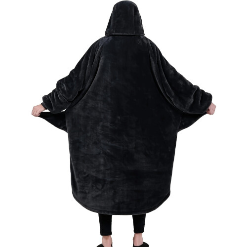 Shark Hooded Blanket Robe for Men 1
