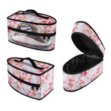 Dustproof Portable Carrying Case Cherry Blossom Travel Carrying Case and Hair Styling Tool, Case Only