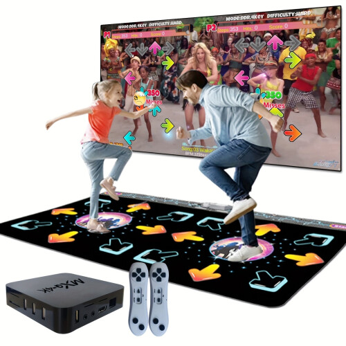 2-Player Dance Mat Game with Motion Sensor 1