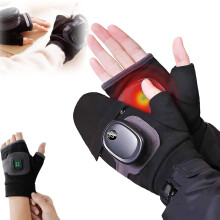 Heated Gloves for Women, New Upgraded Heated Fingerless Gloves, Hot Hands Hand Warmers, Suitable for Indoor & Outdoor Use