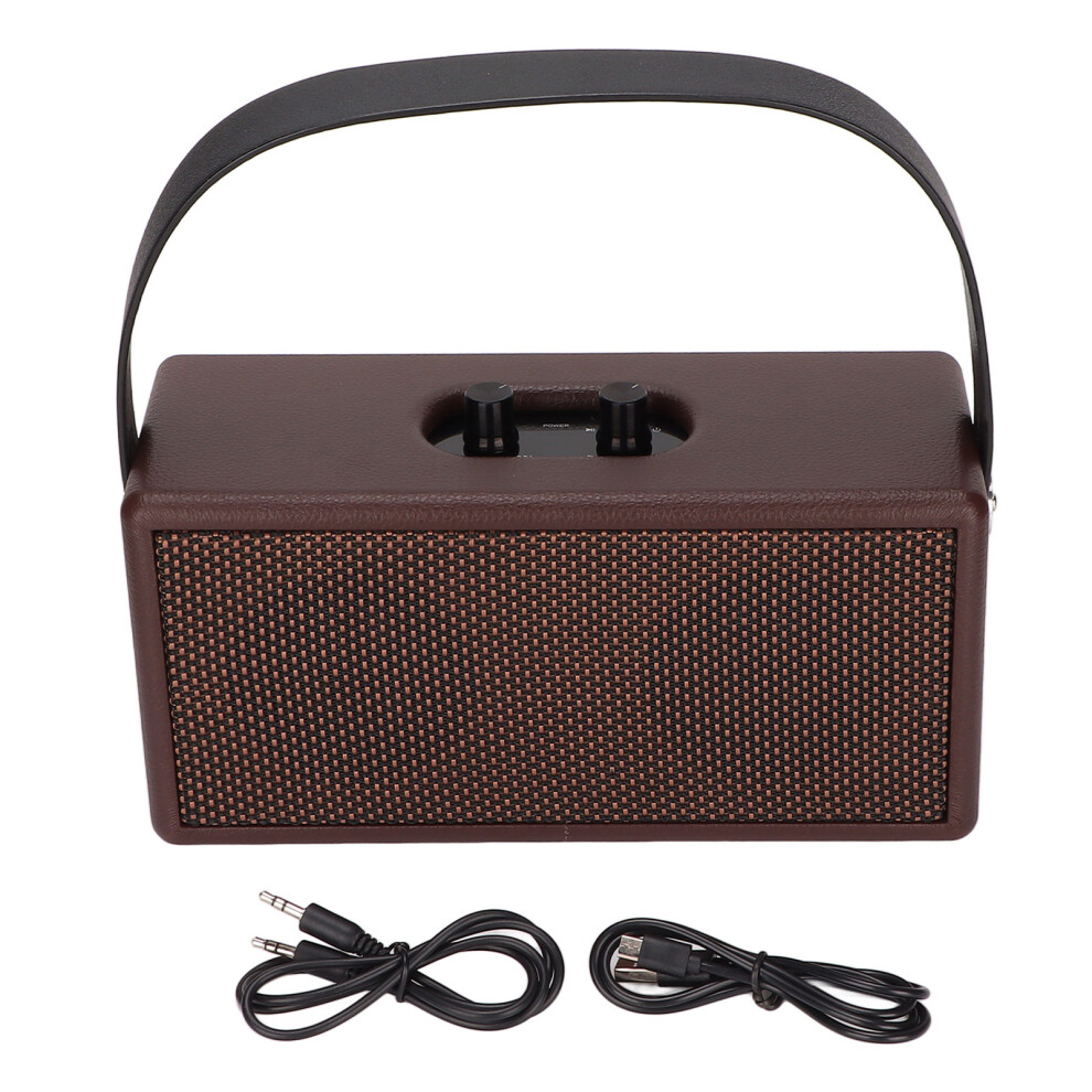Built-In Battery Bluetooth Speaker With Vintage Design And Enhanced Bass, Stereo Wireless Speaker Compatible With Multiple Devices 9175034276422