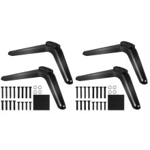 Lot de 4 supports de fixation pour téléviseur, pieds en plastique avec vis, support de table.