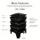 Worm Composting Bin 3-Tier Waste Converter 4