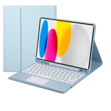 Touch Keyboard Case compatible with iPad (A16) 11th Gen 11" (2025) & iPad 10th Gen 10.9" (2022), with Pencil Holder, Magnetically Detachable