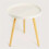 Minimalist Round White Coffee Table - Space-Saving Design 2