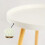 Minimalist Round White Coffee Table - Space-Saving Design 3