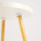 Minimalist Round White Coffee Table - Space-Saving Design 4