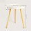 Minimalist Round White Coffee Table - Space-Saving Design 6
