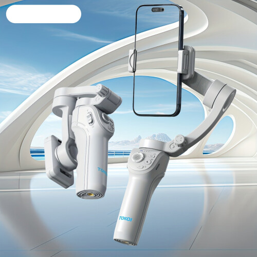 3-Axis Selfie Stick Stabilizer with LED & Face Tracking 2
