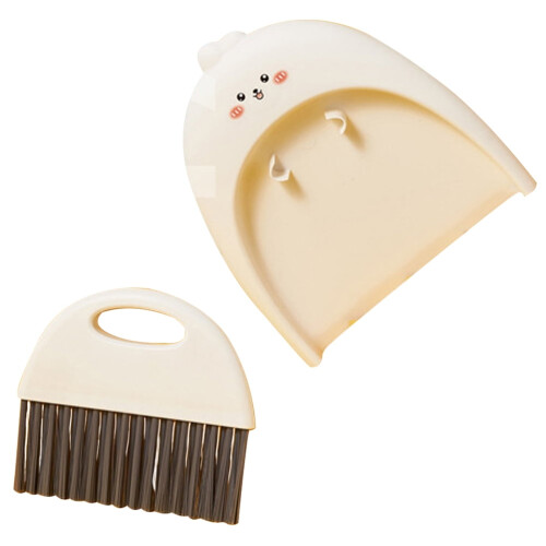 Mini Portable Dustpan Mini Broom And Dustpan Kit Plastic1Set Desktop Cleaning Tool 2