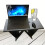 Portable Folding Student Study Table - Black PU Leather 3