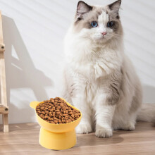 Cats Food Bowl Large Capacity Pet Food Bowl Cute Drinking Bowl for Cats to Protects The Neck