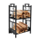 2-Tier Firewood Rack with Hooks 3
