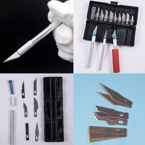 Metal Scalpel Knife Tools Kit 2