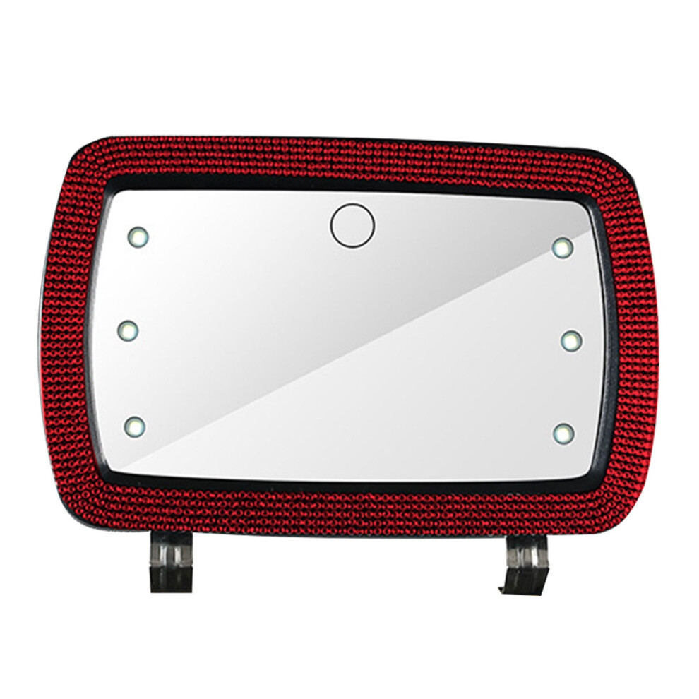 Rechargeable Car Visor Vanity Mirror With 3 Dimmable Modes, Clip-On For Sun Visor Â Compatible With Most Vehicles Light 9558830168557