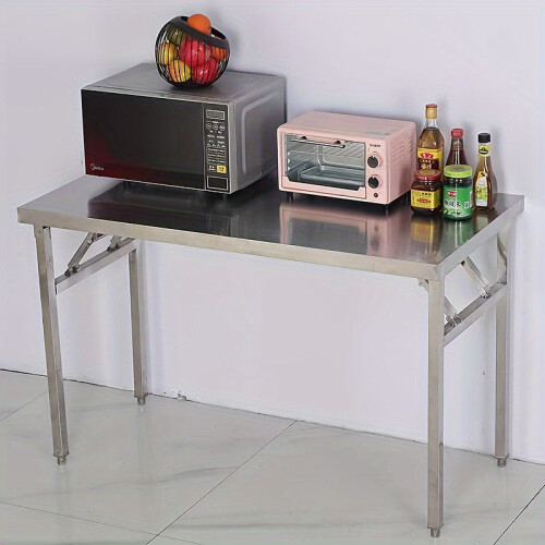 Folding Outdoor Stainless Steel Dining Table 2