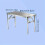 Folding Outdoor Stainless Steel Dining Table 5