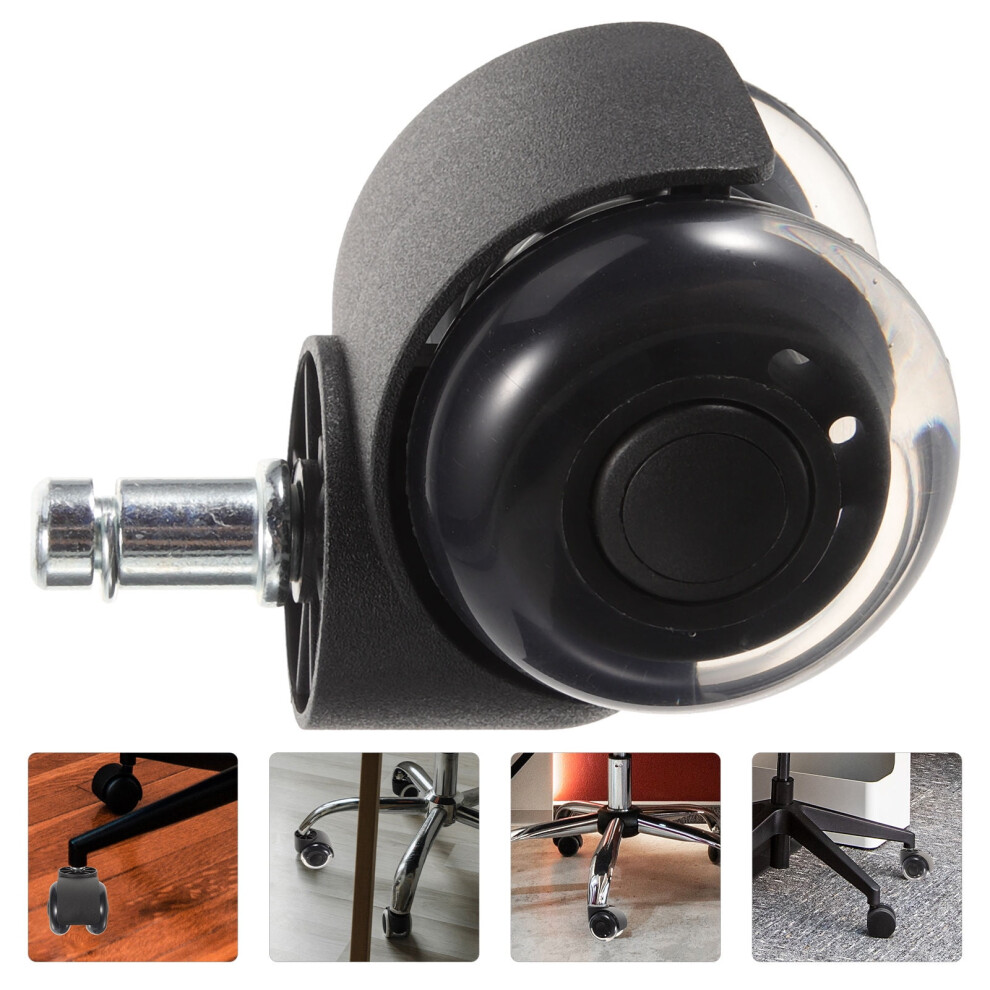 Swivel Caster Office Chair Wheel For General Users Black Pu 1Set 9101399436638