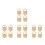 16Pcs Heavy-Duty Gold Earring Back Replacements with Flower Design 1