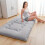 Foldable Tatami Floor Futon Mattress Pad Grey 3