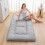 Foldable Tatami Floor Futon Mattress Pad Grey 4