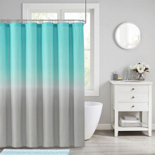 Rideau de douche, design et polyester, séchage rapide, ourlet lesté, ensemble de rideaux de douche courts pour salle de bain, durable et lavable