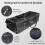 150L Folding Camping Storage Bag Waterproof Black 2