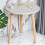 Minimalist Round White Coffee Table - Small and Space-Saving 6