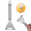 Quick Corn Removal Tool, Stainless Steel Corn Peeler with Non-Slip Handle, Durable Rust Resistant Corn Kernel Stripper, Ergonomic Corn Scraper for 5