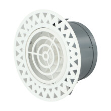 Round Air Vent Cover 75/100mm, Stainless Steel & ABS White Grill for Bathroom/Kitchen/Living Room Ventilation System