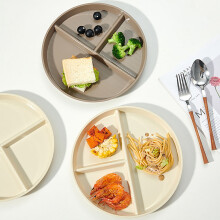 3-Compartment Bariatric Plate for Adults – Wheat Fiber, Dishwasher & Microwave Safe, Portion Control for Weight Management