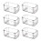 Honeycomb Drawer Organizer Clear Plastic 6-Pack 2