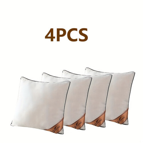 High-Rebound White Throw Pillows Set (4 pcs) 1