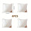 High-Rebound White Throw Pillows Set (4 pcs) 3