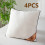 High-Rebound White Throw Pillows Set (4 pcs) 5
