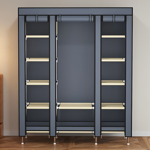 Metal Storage Wardrobe with Steel Frame (12-Tier) 1