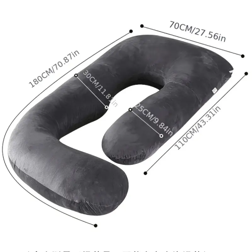J-Shaped Pregnancy Pillow Full Body Maternity Support 1