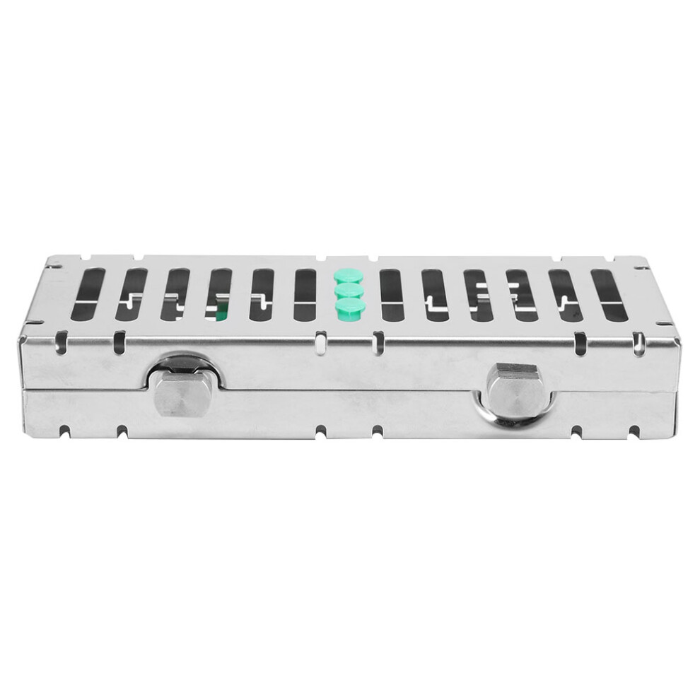 Autoclavable Dental Sterilization Cassette Surgical Instruments Holder Medical Grade Silicone Racks German Stainless Steel Lockable Lid Detachable