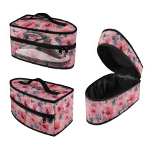 Hibiscus Portable Steamer Case with Zipper and Handle