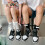 Magnetic Holding Hands Socks White 2 Pairs 4