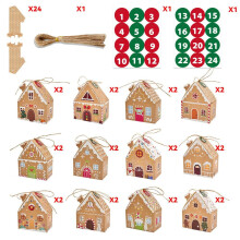 Christmas Advent Calendar Boxes 24-Pack Empty Cardboard